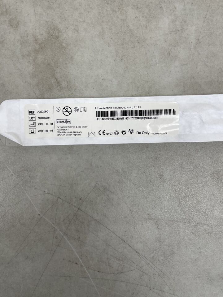 A22206C - OLYMPUS - HF Resection Electrode, Loop, 26 Fr Size, 0.35 mm Wire, 30° Angle, (EA) - ( Expiry Date: 2025-08-06 )