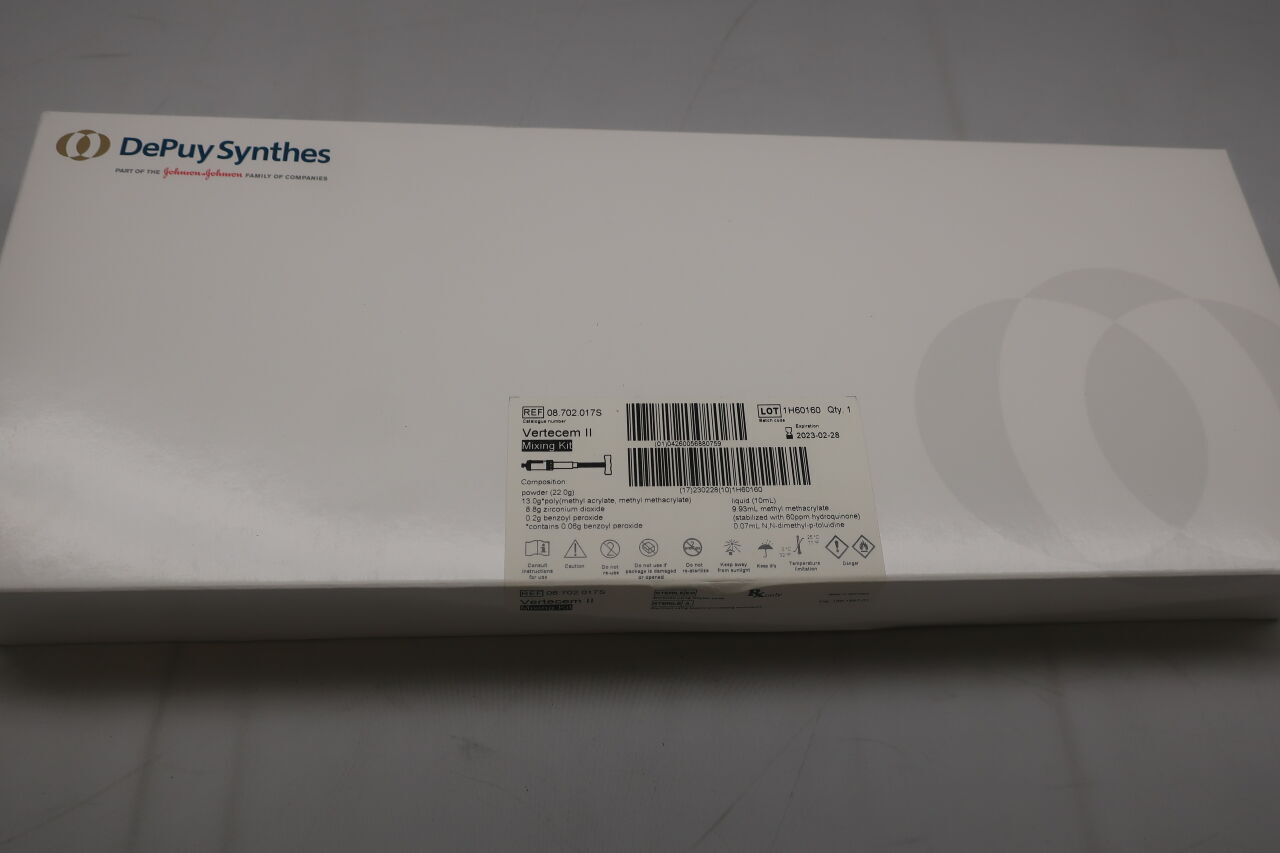 08.702.017S - OSARTIS - Vertecem II Mixing Kit, includes 1 Vertecem II Mixer with Cement Powder, 1 Monomer Glass Ampoule, (BX/1) - ( Expiry Date: 2025-03-31 )