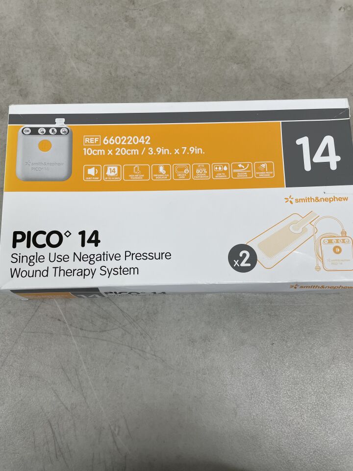 66022042 - SMITH & NEPHEW - PICO 14 NPWT System w/Two Dressings, 10cm x 20cm - Negative Pressure Wound Therapy, NPWT, (BX/1) - ( Expiry Date: 2025-09-01 )
