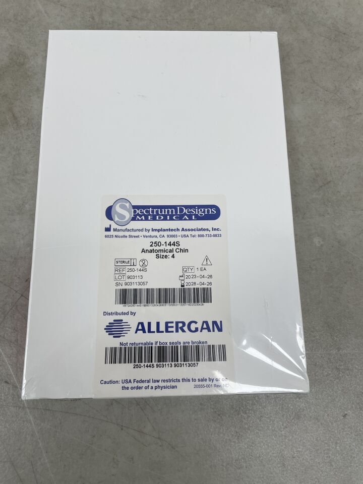 250-144S - ALLERGAN - Spectrun Designs Medical Anatomical Chin, Size - 4, (BX/1) - ( Expiry Date: 2028-04-26 )