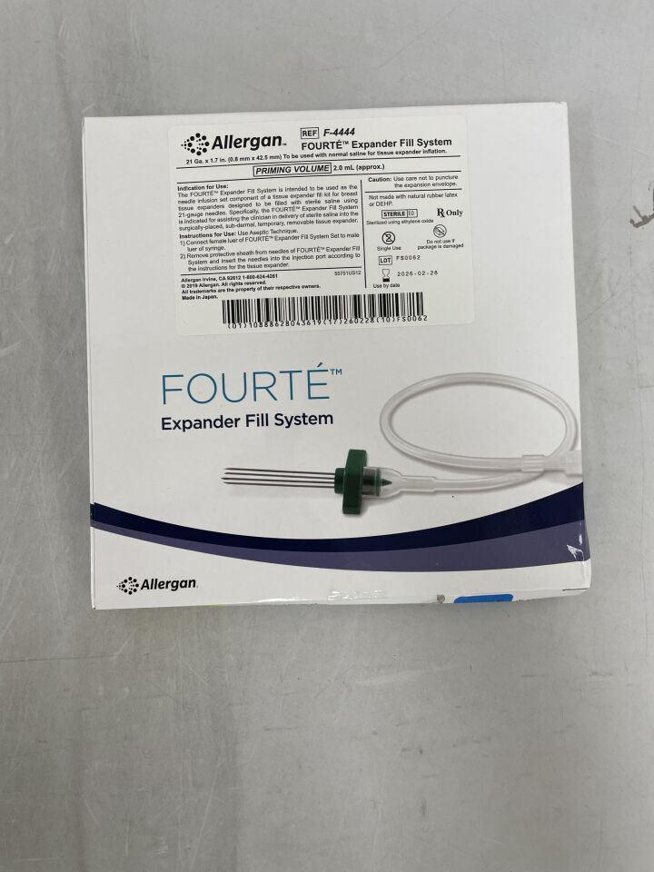 F-4444 - ALLERGAN - Natrelle Fourte Expander Fill System, 21G x 1.7 in. Needle Length, () - ( Expiry Date:  )