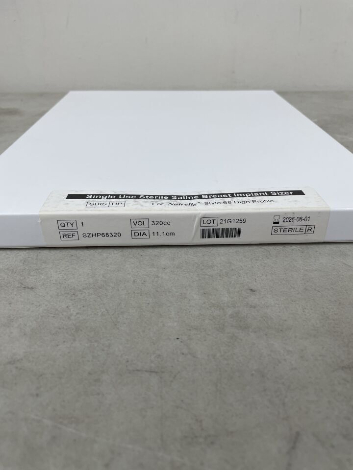 SZHP68320 - ALLERGAN - Natrelle Saline Breast Implant Sizer for Natrelle Style 68 High Profile, 320cc, (BX/1) - ( Expiry Date: 2026-08-01 )