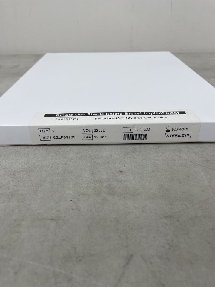 SZLP68325 - ALLERGAN - Natrelle Saline Breast Implant Sizer for Natrelle Style 68 Low Profile, 325cc, (BX/1) - ( Expiry Date: 2026-08-01 )