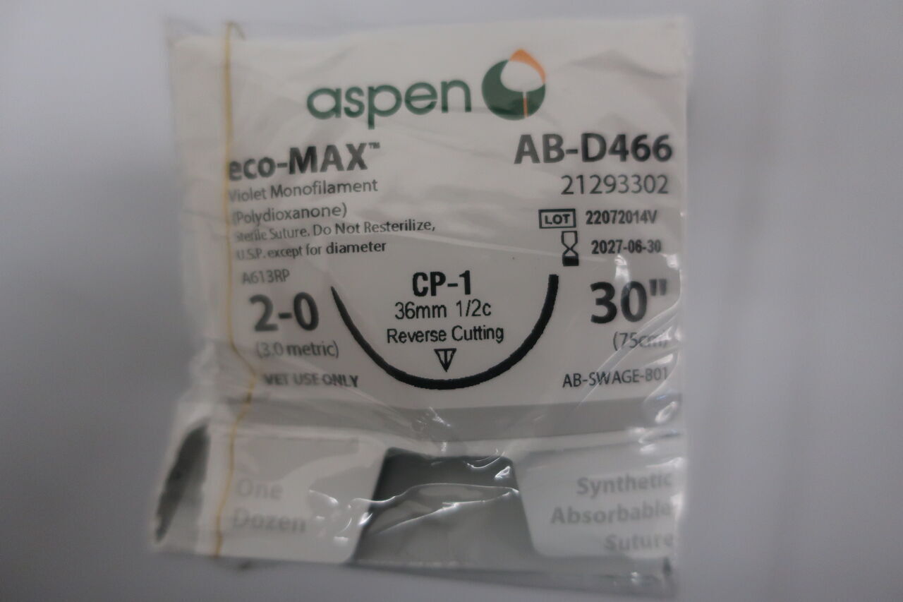 AB-D466 - ASPEN - eco-max violet mono filament , (BX/12) - ( Expiry Date: 2027-06-30 )