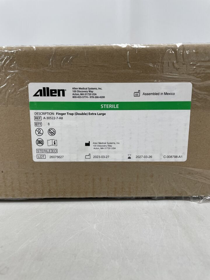 A-30522-7-A8 - ALLEN - Finger Trap Double Extra Large, (BX/8) - ( Expiry Date: 2027-03-26 )