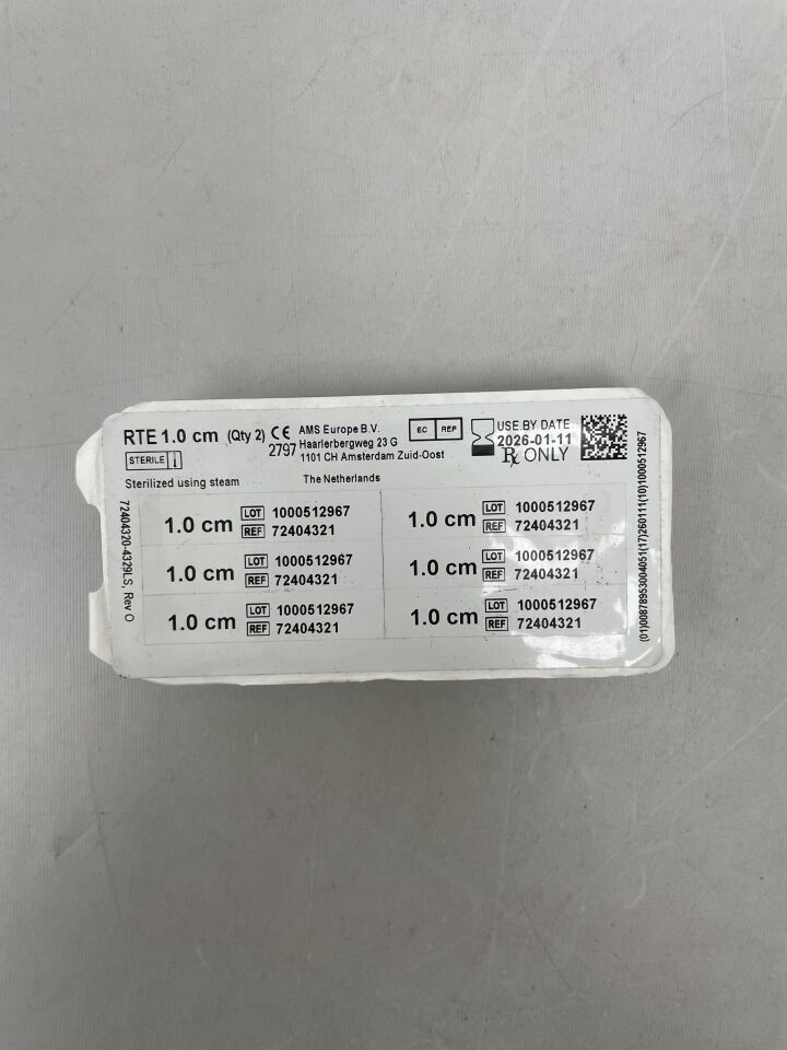 72404321 - AMERICAN MEDICAL SYSTEMS - Extensor de punta trasera, 1 cm de longitud, (unidad) - (Fecha de caducidad: 11/01/2026)
