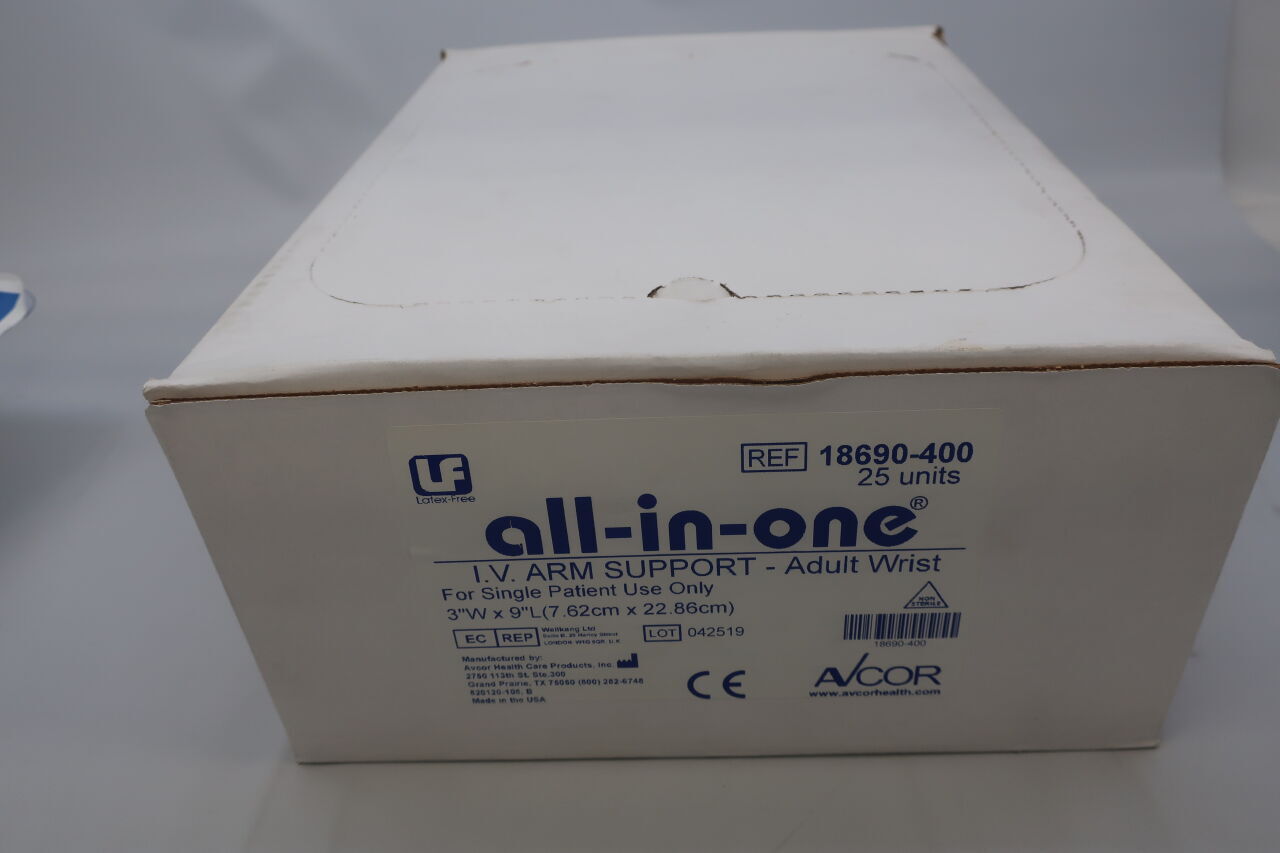18690-400 - AVCOR HEALTH - all-in-one iv wrist support armboard, padded, adult, 3" x 9", (BX/25) - ( Expiry Date: 2099-12-31 )