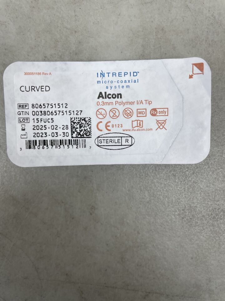 8065751512 - ALCON - INTREPID POLYMER IRRIGATION AND ASPIRATION TIP, CURVED TIP,  0.3mm, (EA) - ( Expiry Date: 2025-02-28 )