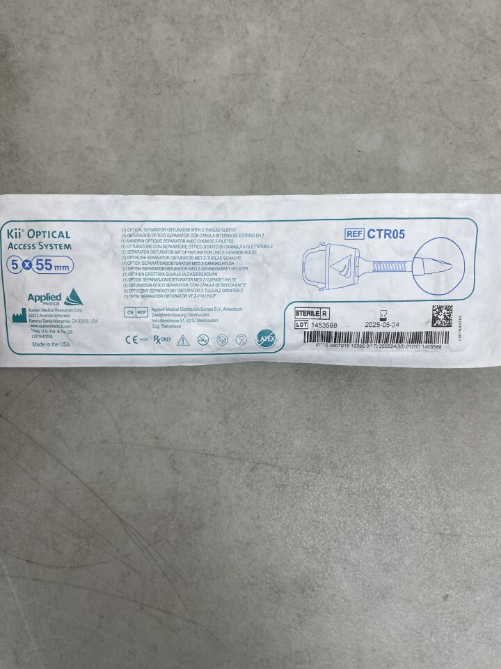 CTR05 - APPLIED MEDICAL RESOURCES - Kii Optical Access System, Z-Thread 5mm x 55mm, (EA) - ( Expiry Date: 2025-05-24 )
