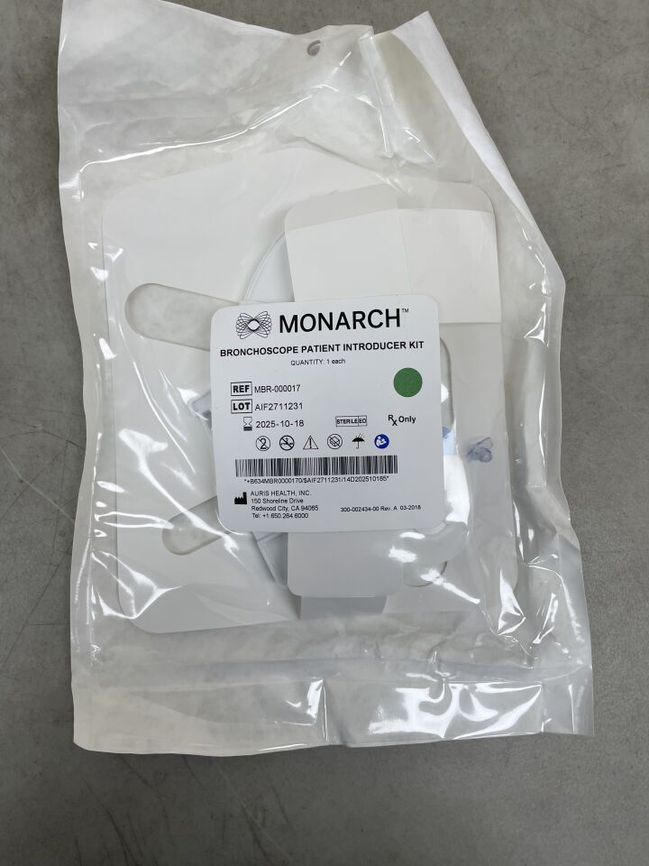 MBR-000017 - AURIS HEALTH - Monarch Bronchoscope Patient Introducer Kit, (EA) - ( Expiry Date: 2025-10-18 )