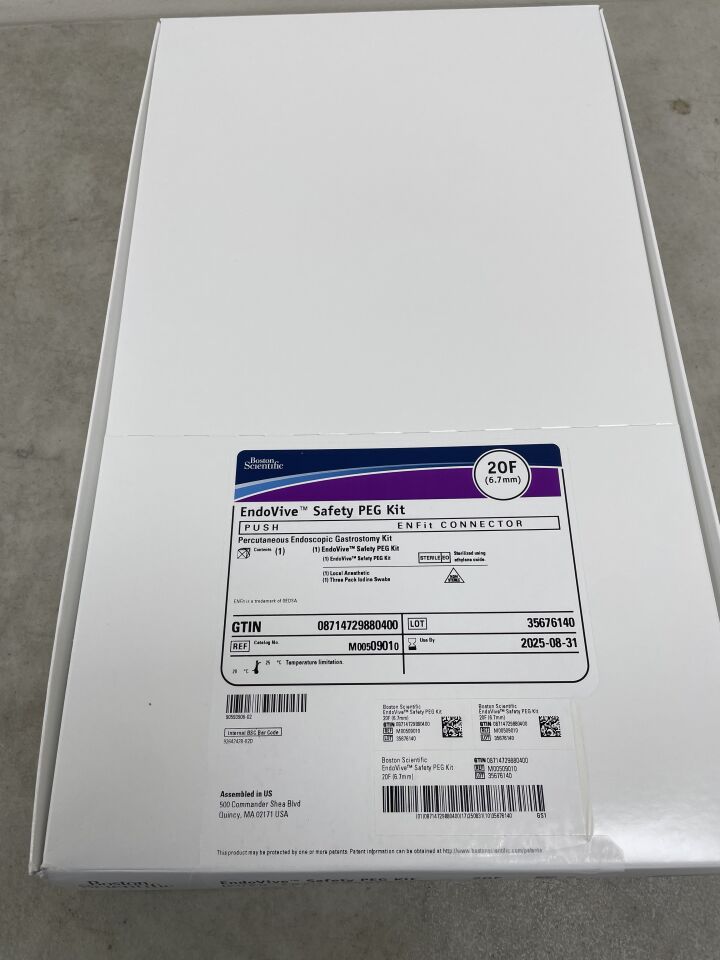0901 - BOSTON SCIENTIFIC - Endovive Safety PEG Kit, Percutaneous Endoscopic Gastrostomy Kit, 20F, () - ( Expiry Date: 2025-08-31 )