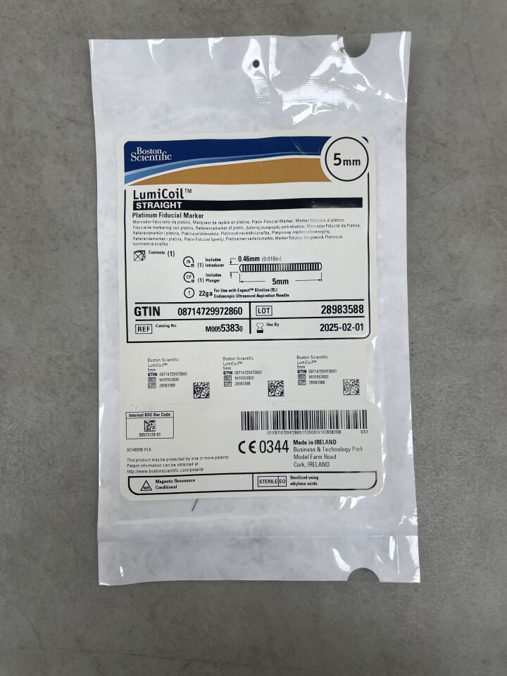 5383 - BOSTON SCIENTIFIC - LumiCoil Straight Platinum Fiducial Marker, 5mm, (EA) - ( Expiry Date: 2025-02-01 )