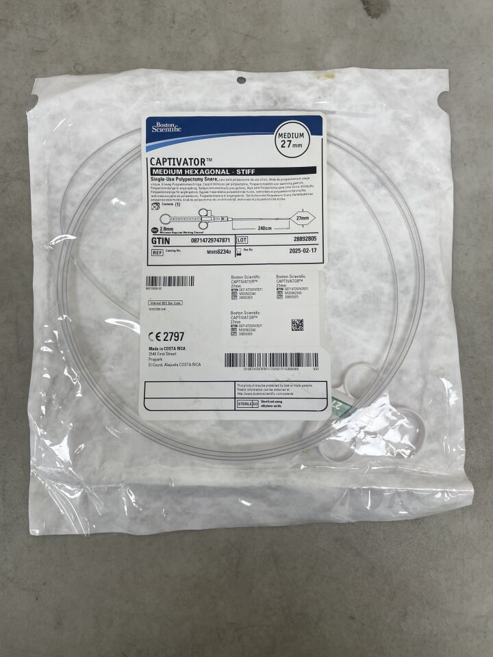 6234 - BOSTON SCIENTIFIC - Captivator Single-Use Hexagonal Snare, Medium, () - ( Expiry Date: 2025-02-17 )