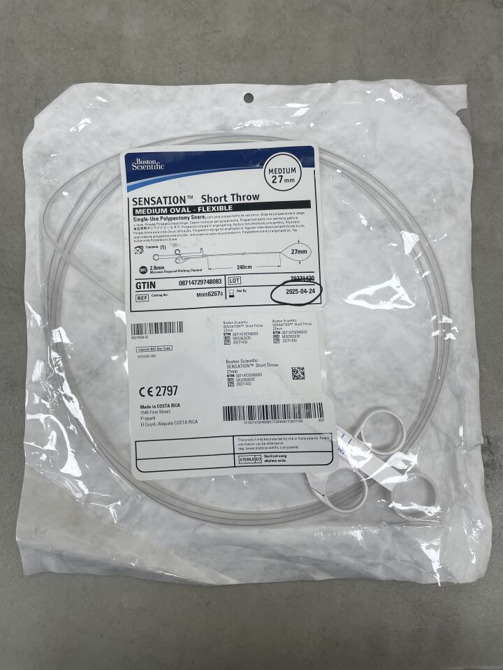 6267 - BOSTON SCIENTIFIC - Sensation Single-Use Short Throw Snare, 27 mm Loop Width, (EA) - ( Expiry Date: 2025-04-24 )