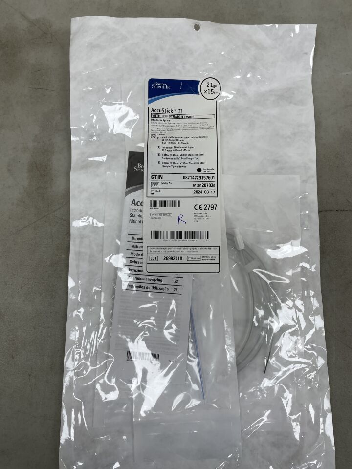 20703 - BOSTON SCIENTIFIC - accustick introducer needle, 21ga x 15cm, (EA) - ( Expiry Date: 2024-03-17 )