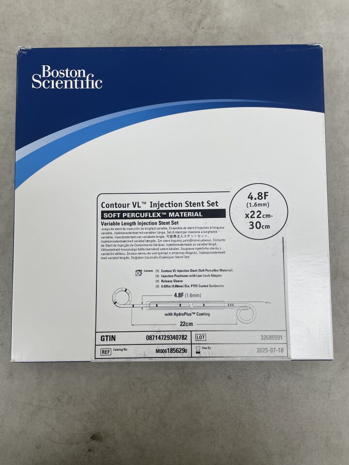 185629 - BOSTON SCIENTIFIC - Contour VL Variable Length Injection Stent Set - Soft Percuflex Material - 4.8Fr x 22-30cm, (BX/1) - ( Expiry Date: 2025-07-18 )