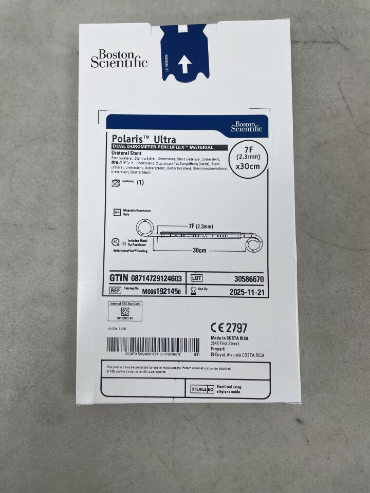 192145 - BOSTON SCIENTIFIC - Polaris Ultra Dual Durometer Percuflex Material Ureteral Stent, 7F x 30cm, (BX/1) - ( Expiry Date: 2025-11-21 )