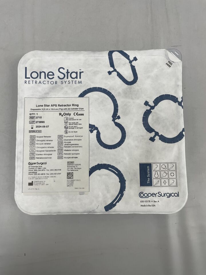 3715 - COOPER SURGICAL - Lone Star APS Retractor Ring, 16.6cm x 16.6cm, (EA) - ( Expiry Date: 2023-03-12 )