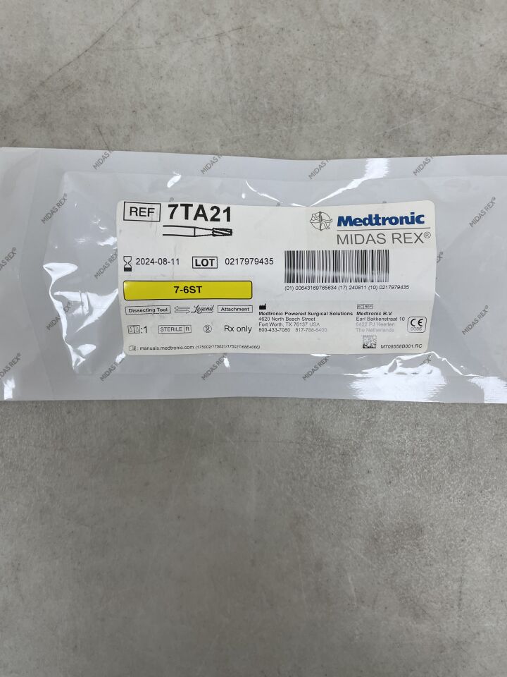 7TA21 - MEDTRONIC - Midas Rex Legend, Tapered 8cm, 2.1mm, (EA) - ( Expiry Date: 2024-08-11 )