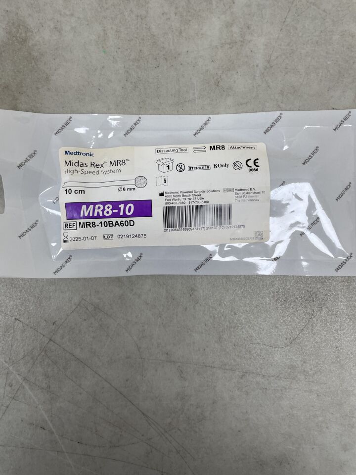 MR8-10BA60D - MEDTRONIC - Midas Rex MR8 High-Speed Surgical Tool, Ball Diamond Cutting Burr, 10cm x 6mm, (EA) - ( Expiry Date: 2025-01-07 )