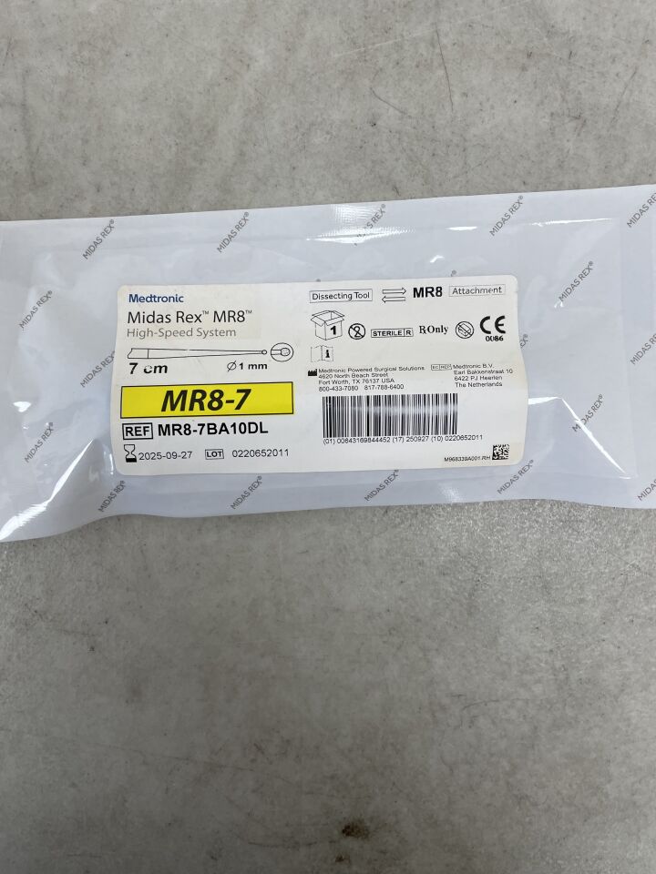 MR8-7BA10DL - MEDTRONIC - Midas Rex MR8 Ball Diamond Long Dissecting Tool, 1 mm Head Diameter, 7 cm Shaft Length, (EA) - ( Expiry Date: 2025-09-27 )