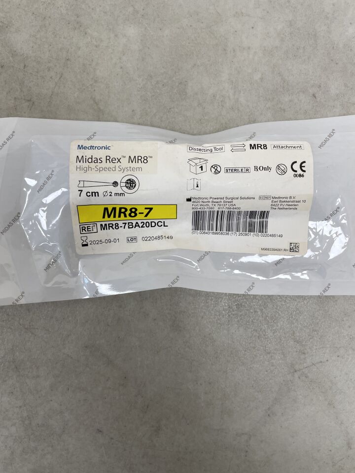 MR8-7BA20DCL - MEDTRONIC - MR8 Ball Diamond Coarse Dissection Tool, 2 mm Head Diameter, 7 cm Shaft Length, (EA) - ( Expiry Date: 2025-09-01 )