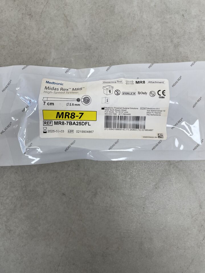 MR8-7BA25DFL - MEDTRONIC - midas rex mr8 small bore ball diamond fine long, 2.5mm head diameter, 7cm length, (EA) - ( Expiry Date: 2025-06-03 )