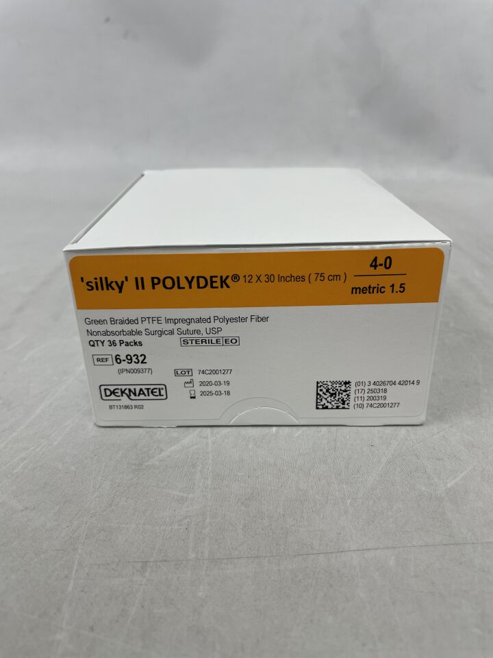 6-932 - TELEFLEX - Silky II Polydek 12 x 30 inch PTFE Impragnated Polyester Fiber, (BX/12) - ( Expiry Date: 2025-03-18 )