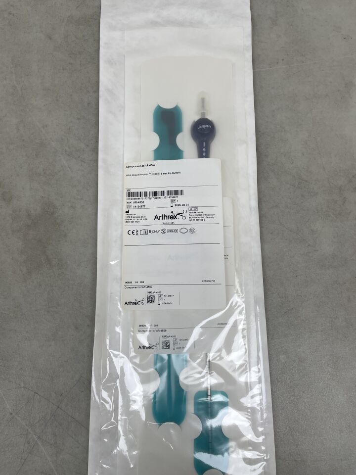 CO-AR-4550 - ARTHREX - Componente de (AR-4550) AGUJA DE ESCORPIÓN PARA RODILLA, FLIPCUTTER DE 6 MM, (CADA UNO) - (Fecha de caducidad: 31/08/2026)