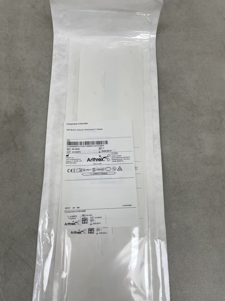 CO-AR-4550 - ARTHREX - Componente de (AR-4550) BOTÓN, SUTURAS, AGUJA DE LAZO DE SUTURA, (C/U) - (Fecha de caducidad: 31/08/2026)