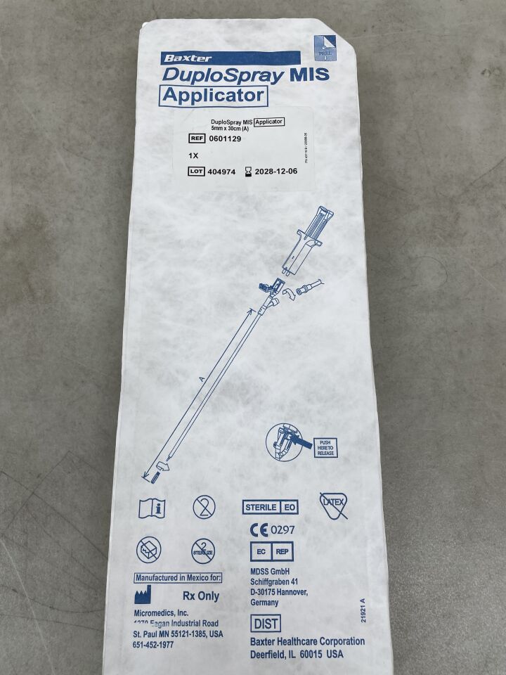 601129 - BAXTER - DuploSpray MIS 塗抹器 5mm x 30cm，（EA）-（有效期至：2028-12-06）