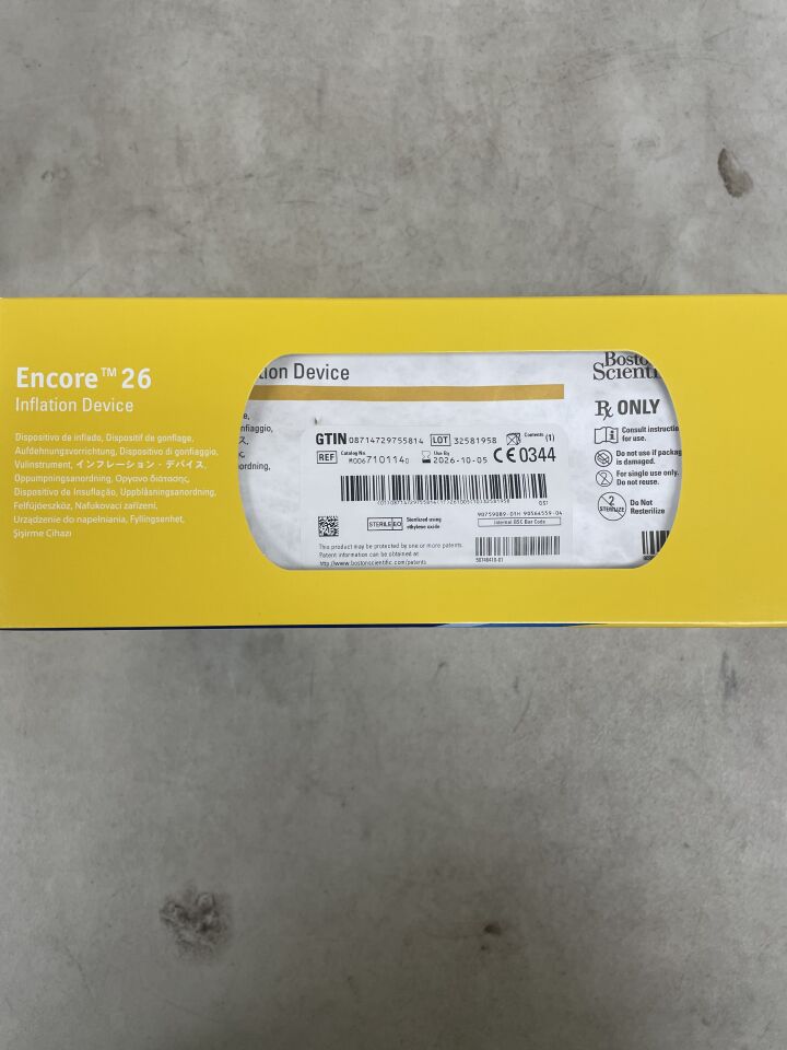 710114 - BOSTON SCIENTIFIC - Dispositivo de inflado Encore 26 (Caja/1) - (Fecha de caducidad: 05/10/2026)