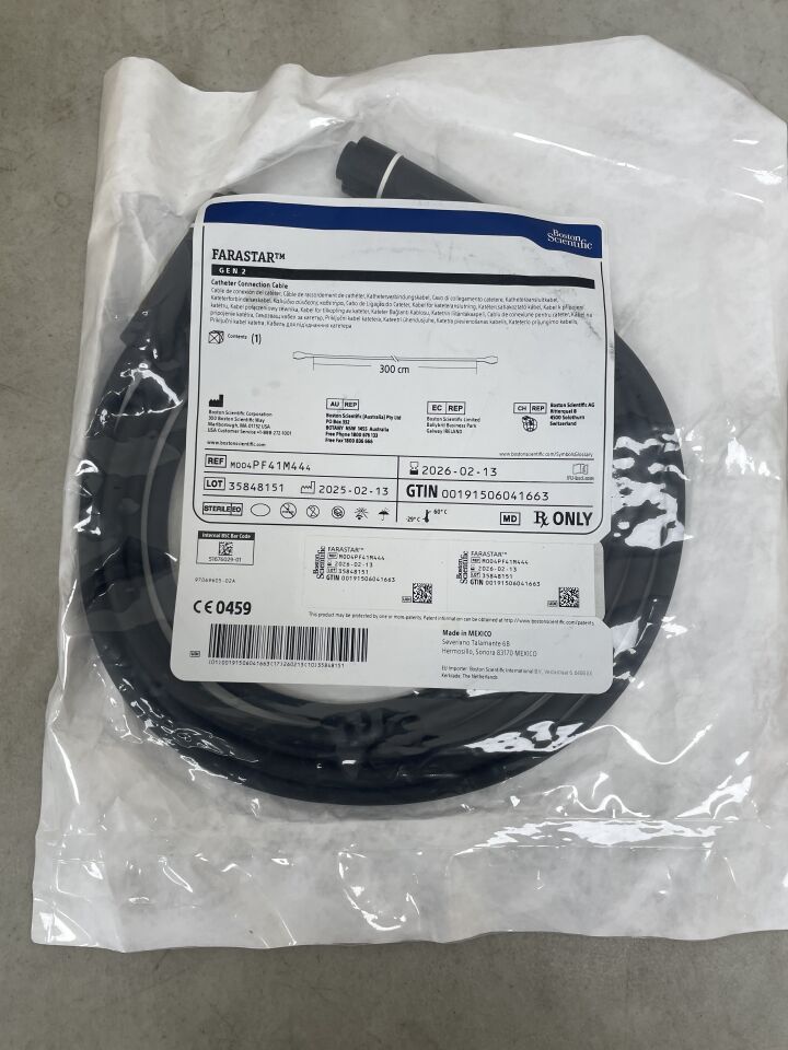 PF41M44 - BOSTON SCIENTIFIC - Cable de conexión para catéter FARASTAR Gen 2 - 300 cm (unidad) - (Fecha de caducidad: 13/02/2026)