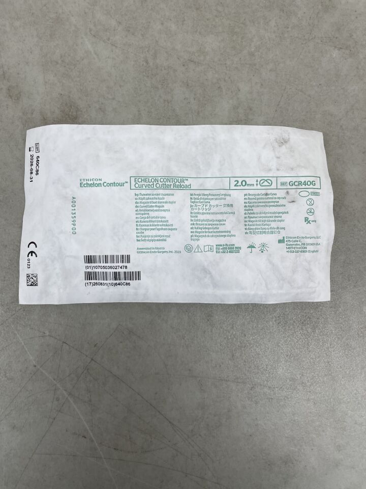 GCR40G - ETHICON - Echelon Contour 弧形滑套 2mm，（EA）-（有效期限至：2026-08-31）