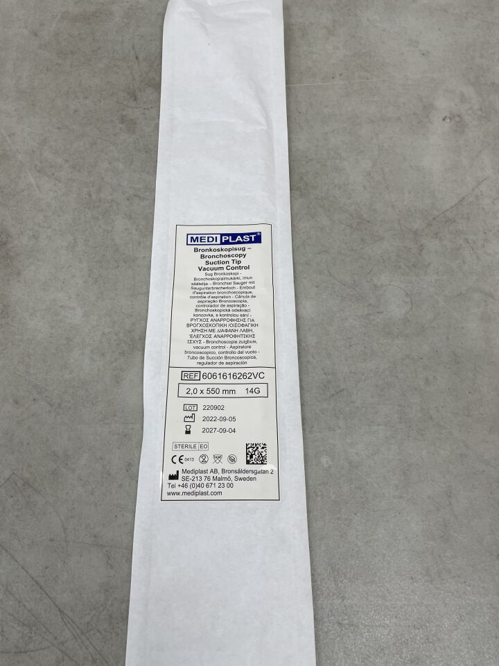 6061616262VC - MEDIPLAST - 支氣管鏡金屬吸頭，2.0 x 200mm，（每個）-（有效期至：2027-09-04）