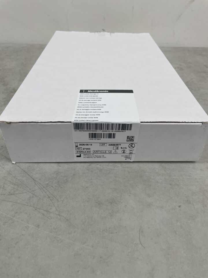 27303  -  MEDTRONIC  -  External Drainage & Monitoring, Lumbar Kit (46124, 46126, 46420) , ( BX/1 )  -  ( Expiry Date : 2026-05-13 )