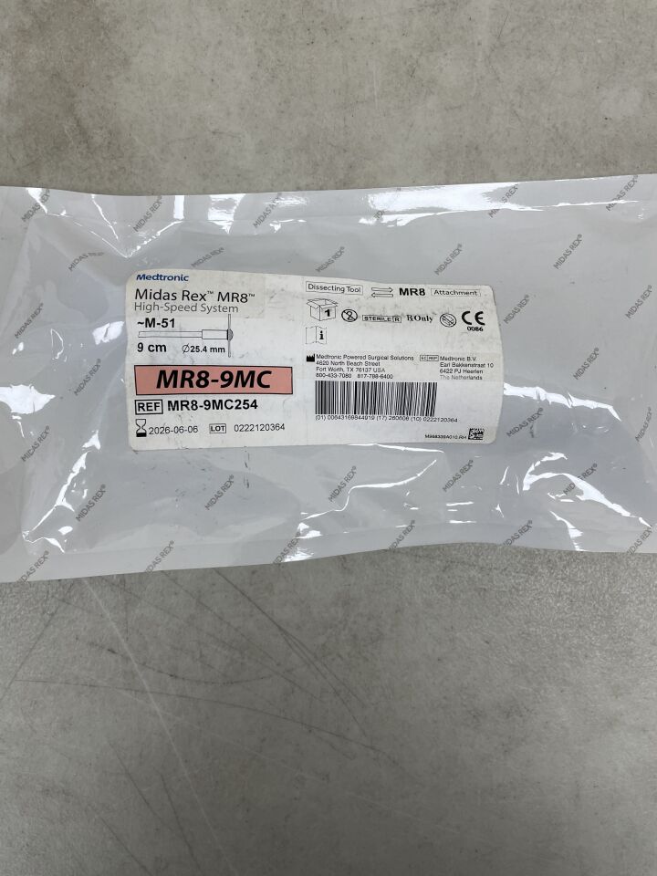 MR8-9MC254  -  MEDTRONIC  -  Midas Rex MR8 Metal Cutter Diamond Wheel 9cm, 25.4mm , ( EA )  -  ( Expiry Date : 2026-06-06 )