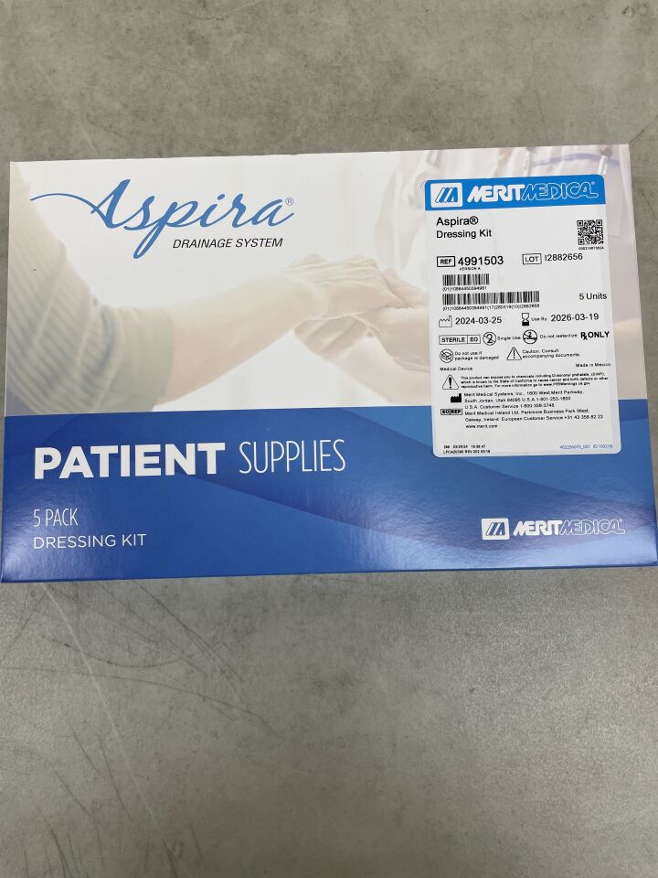 4991503 - MERIT MEDICAL - Aspira敷料包，（5盒/套）-（有效期至：2026年3月19日）