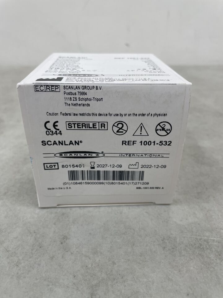 1001-532 - SCANLAN - Vascu-Stat II Bulldog 直型中型血管夾（每包 2 個），（BX/5）-（有效期至：2027-12-09）
