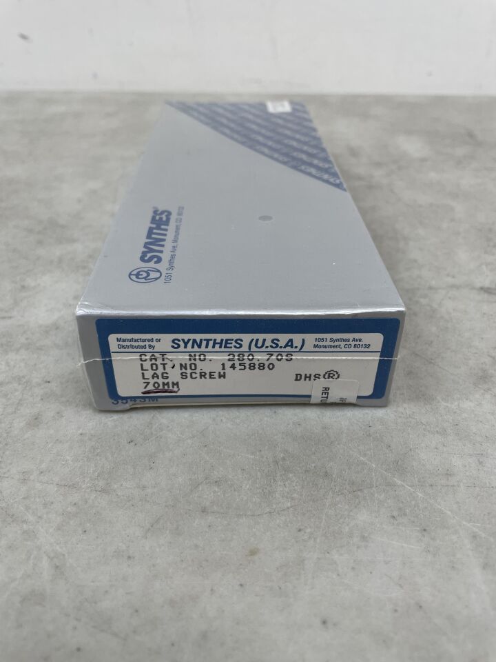 280.70S - SYNTHES - DHS/DCS Lag Screw 12.7mm x 70mm, (BX/1) - ( Expiry Date: 2099-12-31 )