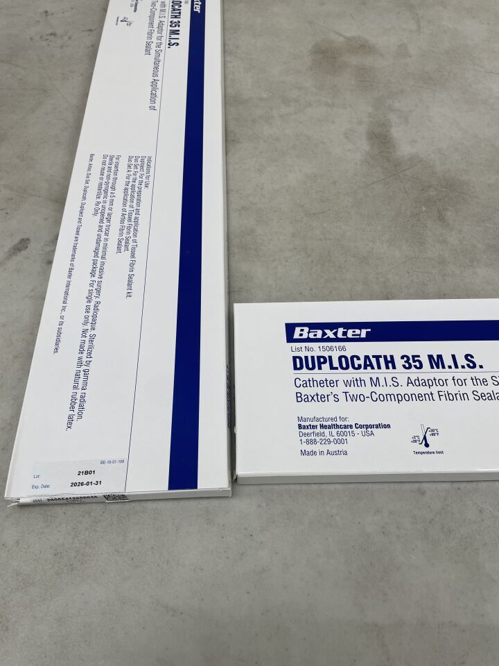 1506166 - BAXTER - duplocath 35 application catheter w/mis adaptor, (BX/1) - ( Expiry Date: 2026-01-31 )