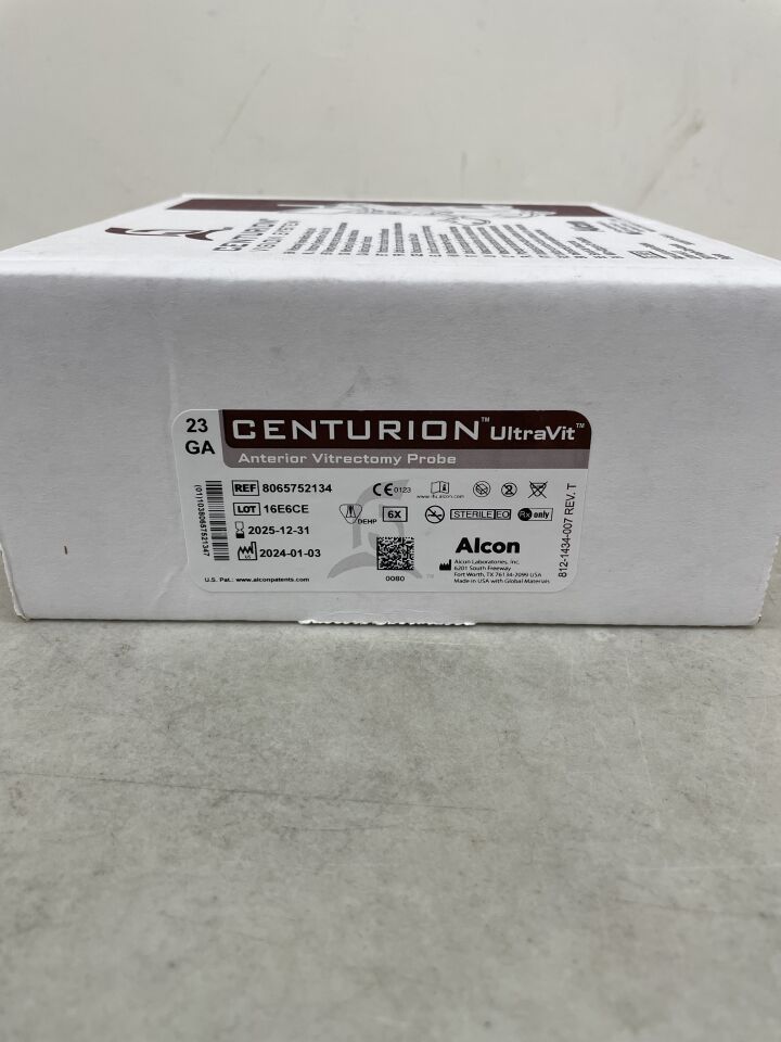 8065752134 - ALCON - Centurion UltraVit 23G Anterior Vitrectomy Probe, (BX/6) - ( Expiry Date: 2025-12-31 )