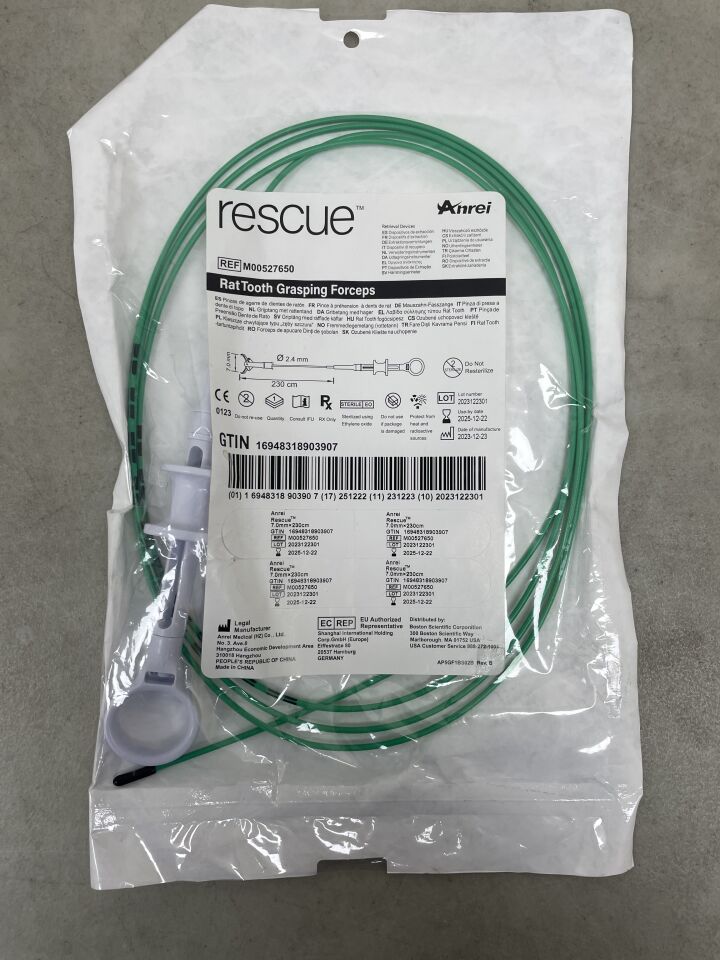 M00527650 - ANREI MEDICAL - Anrei Rescue Rat Tooth Grasping Forceps, (EA) - ( Expiry Date: 2025-12-22 )