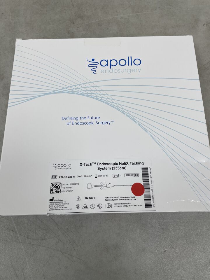 XTACK-235-H - APOLLO ENDOSURGERY - X-Tack Endoscopic HeliX Tacking System - 235cm, (BX/1) - ( Expiry Date: 2025-09-29 )