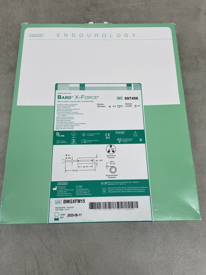 997406 - BARD - X-Force U30 Ureteroscopic Balloon Dilation Catheter 4mm x 60mm, (BX/1) - ( Expiry Date: 2025-08-11 )