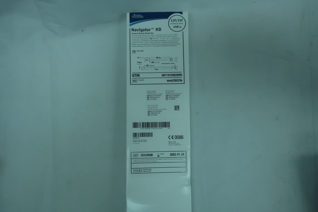 250229 - BOSTON SCIENTIFIC - Navigator HD Ureteral Access Sheath Set, 13F/15F x 46cm, (BX/1) - ( Expiry Date: 2025-07-31 )