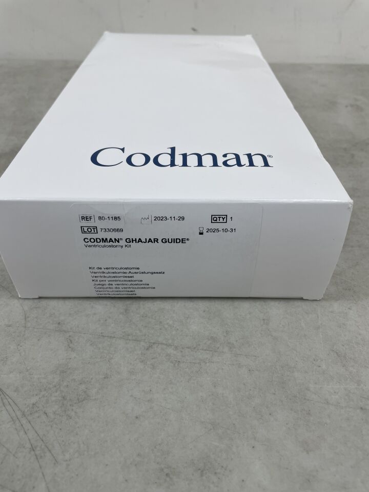 80-1185 - CODMAN - ghajar guide ventriculostomy kit, (BX/1) - ( Expiry Date: 2025-10-31 )