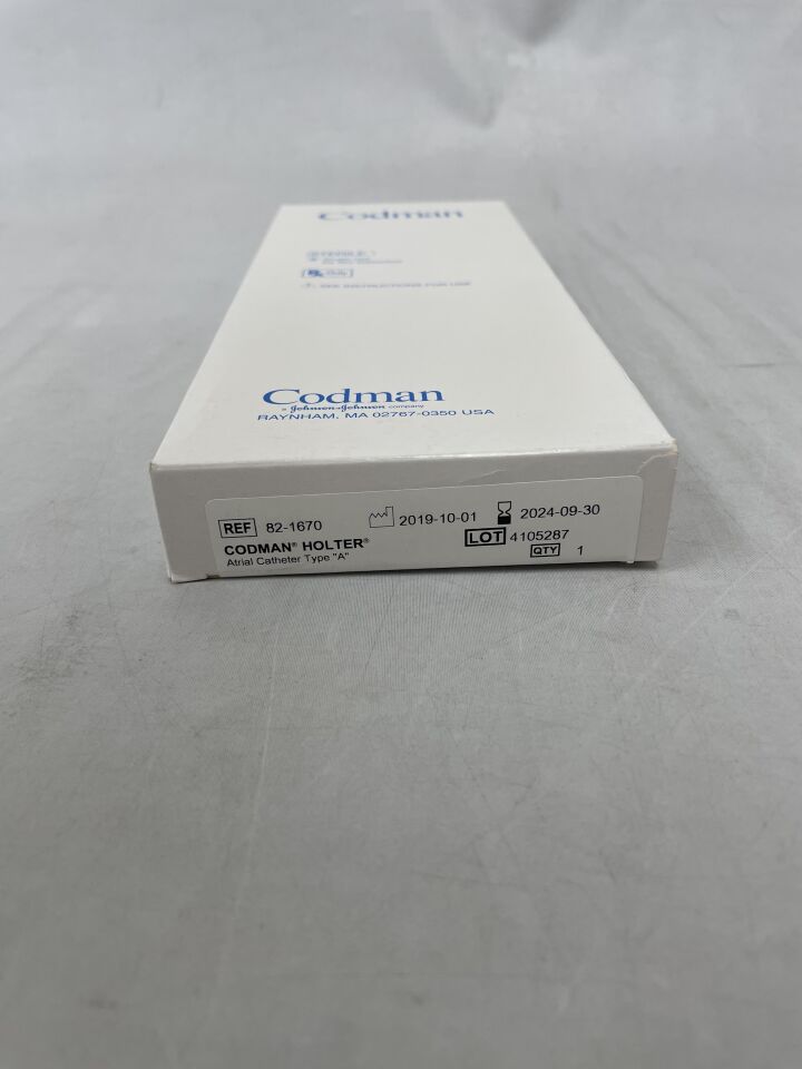 82-1670 - CODMAN - HOLTER Atrial Cath. Type A, (BX/1) - ( Expiry Date: 2025-08-31 )