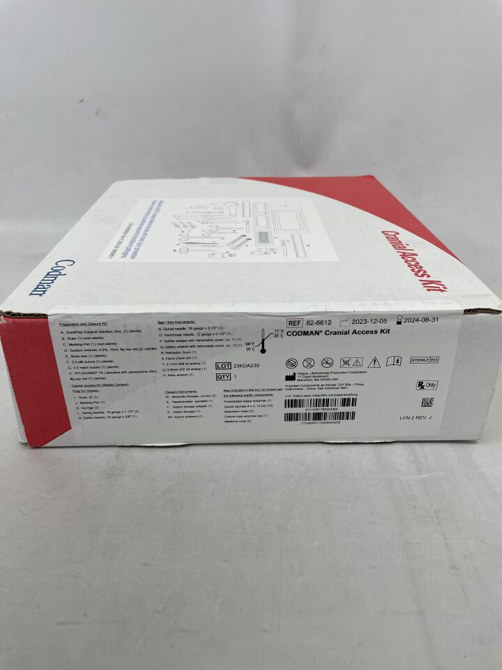 82-6612 - CODMAN - Cranial Access Kit, (BX/1) - ( Expiry Date: 2024-07-31 )