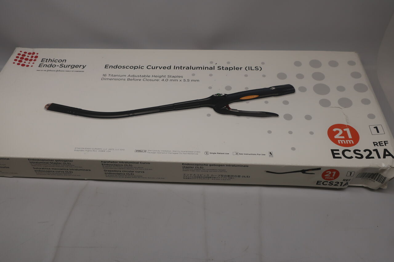 ECS21A - ETHICON - Proximate Endoscopic Curved Intraluminal Staplers, 21 mm Head Diameter, (BX/1) - ( Expiry Date: 2025-09-30 )